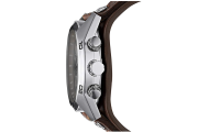 Fossil - Men's Coachman Quartz Stainless Steel and Leather Casual Cuff Watch
